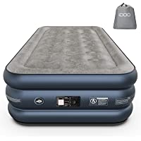 Colchón Hinchable iDOO-Cama Hinchable con Bomba de inflado incorporada.Rápido inflado-desinflado en Tan Solo 3 Minutos…